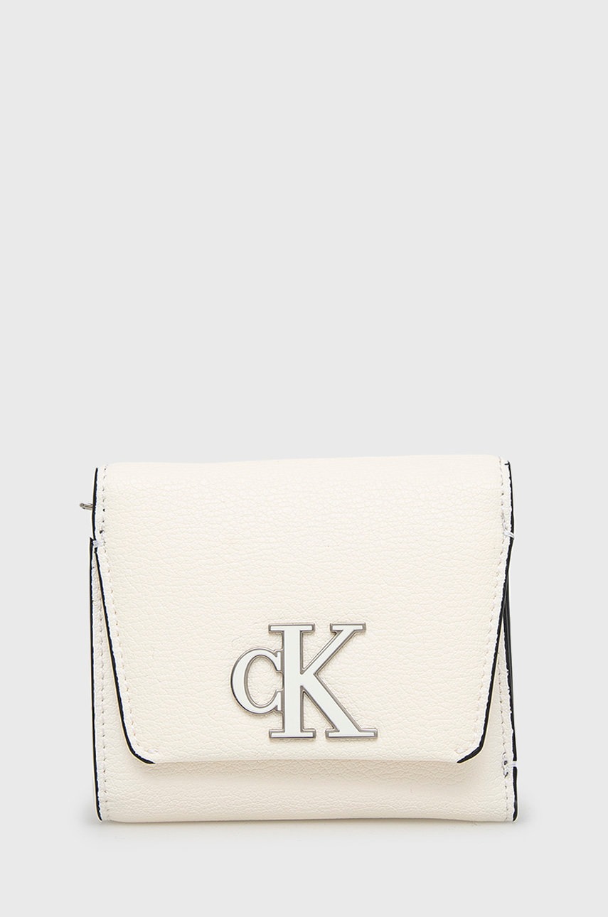 

Портфейл Calvin Klein Jeans дамски в бяло, Бял