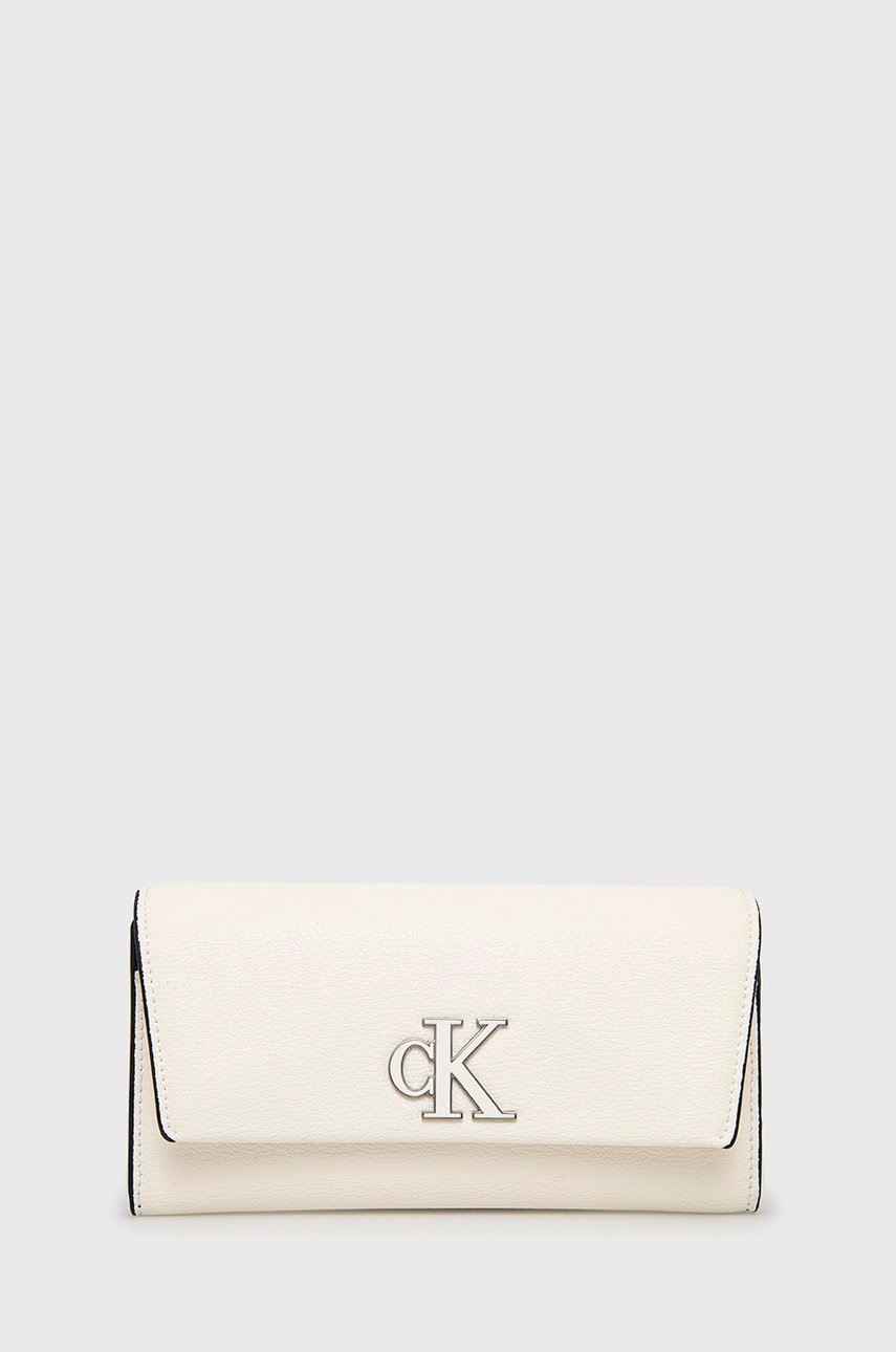 

Портфейл Calvin Klein Jeans дамски в бяло, Бял