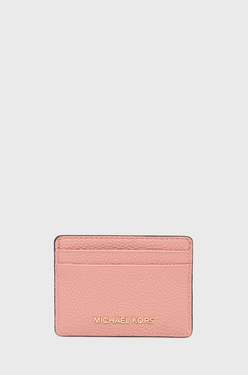 Michael michael kors carcasa din piele femei, culoarea roz