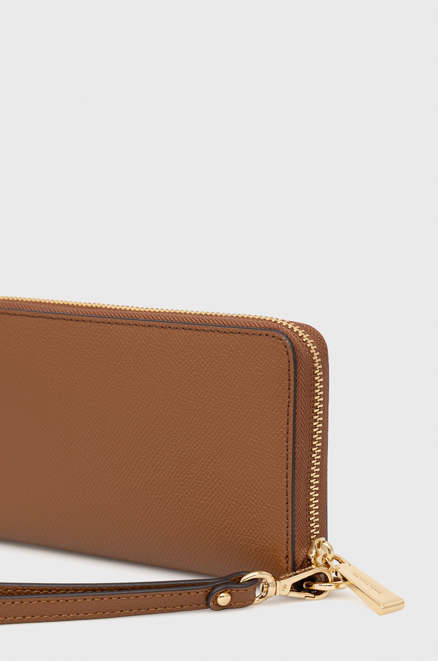 

Кожаный кошелек MICHAEL Michael Kors женский цвет коричневый