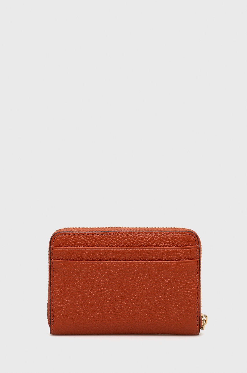 

Кожаный кошелек MICHAEL Michael Kors женский цвет оранжевый