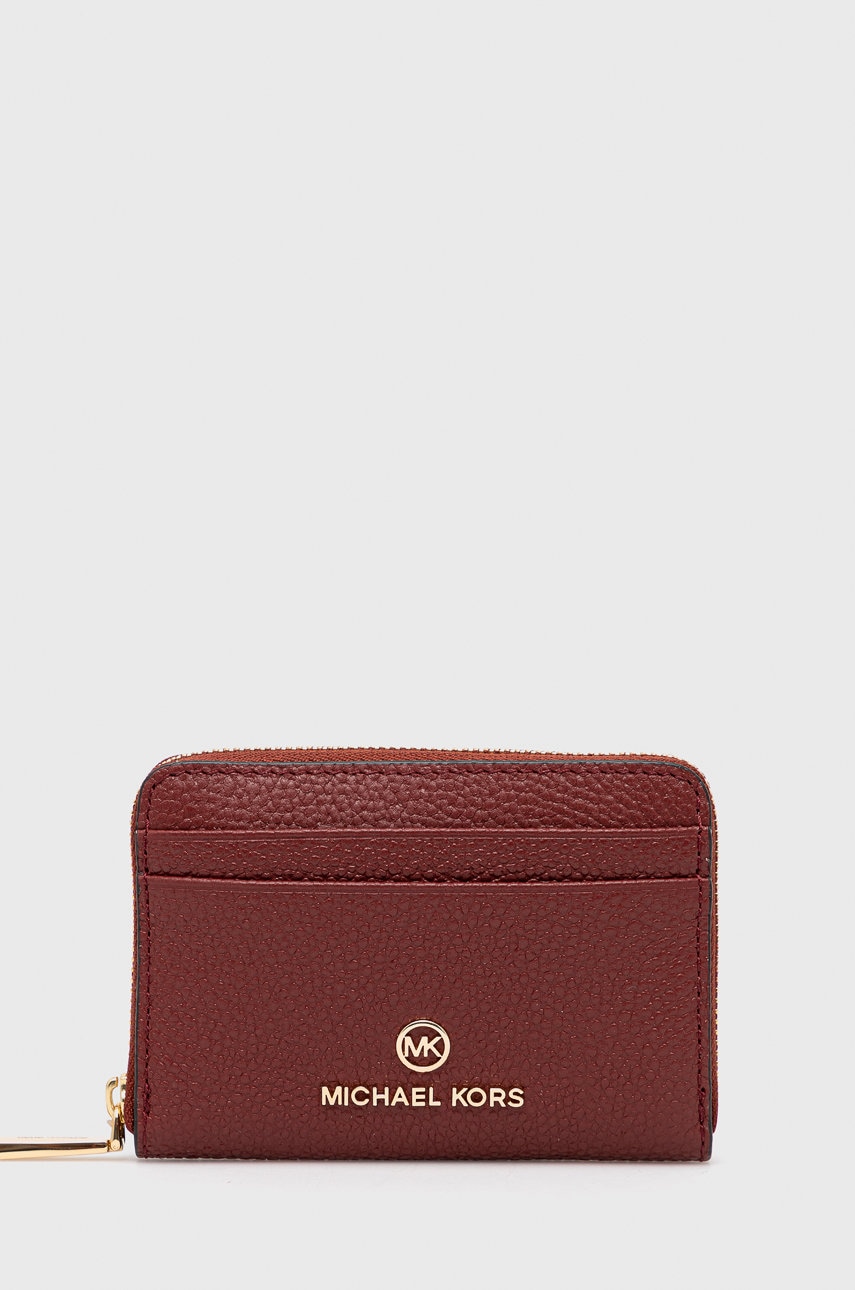 Michael michael kors portofel de piele femei, culoarea bordo