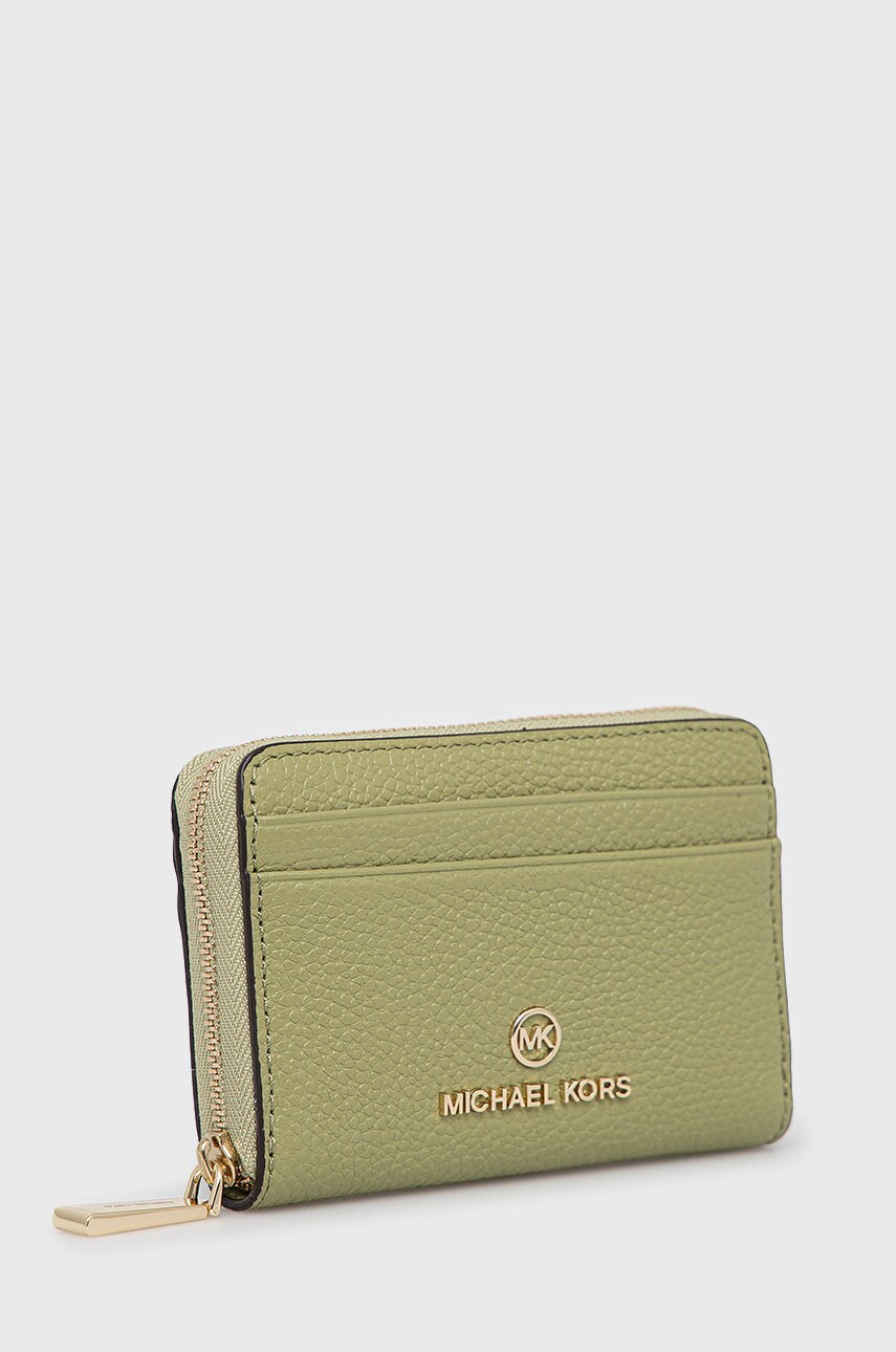 

Кожаный кошелек MICHAEL Michael Kors женский цвет зелёный
