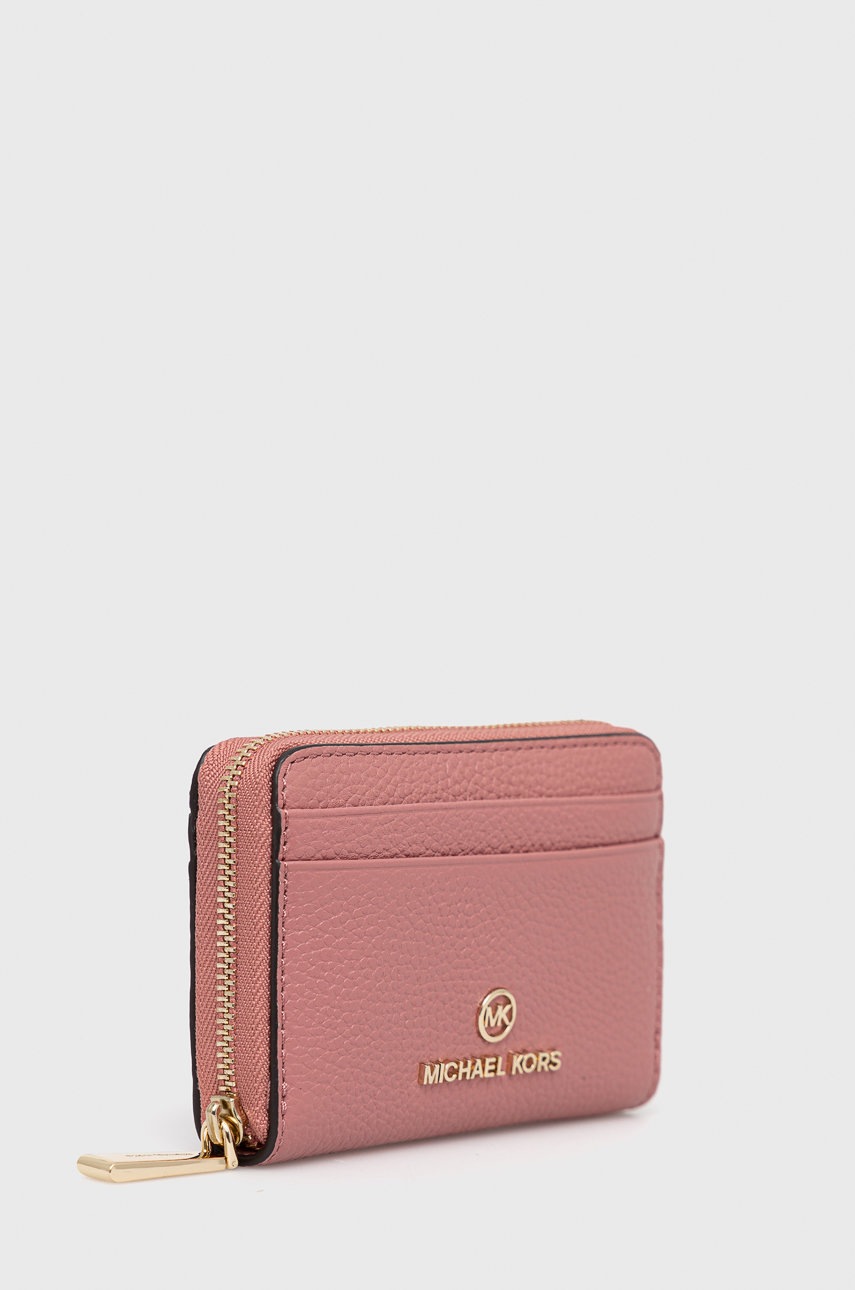 

Кожаный кошелек MICHAEL Michael Kors женский цвет розовый