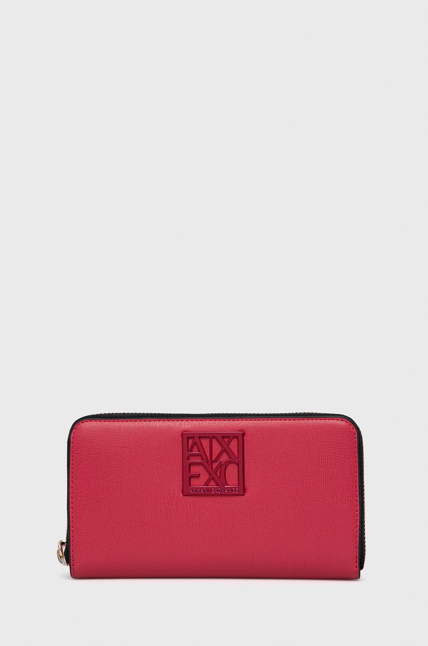 

Портфейл Armani Exchange дамски в розово, Розов