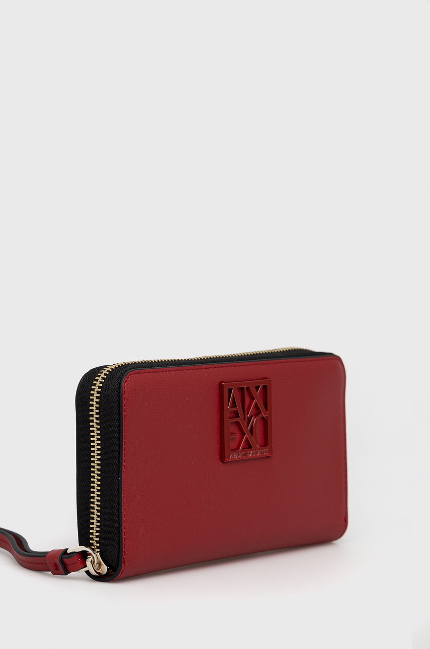 

Гаманець Armani Exchange жіночий колір червоний