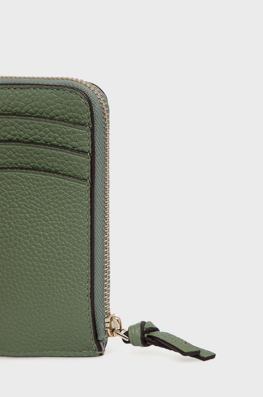 

Шкіряний чохол на банківські карти Kate Spade жіночий колір зелений