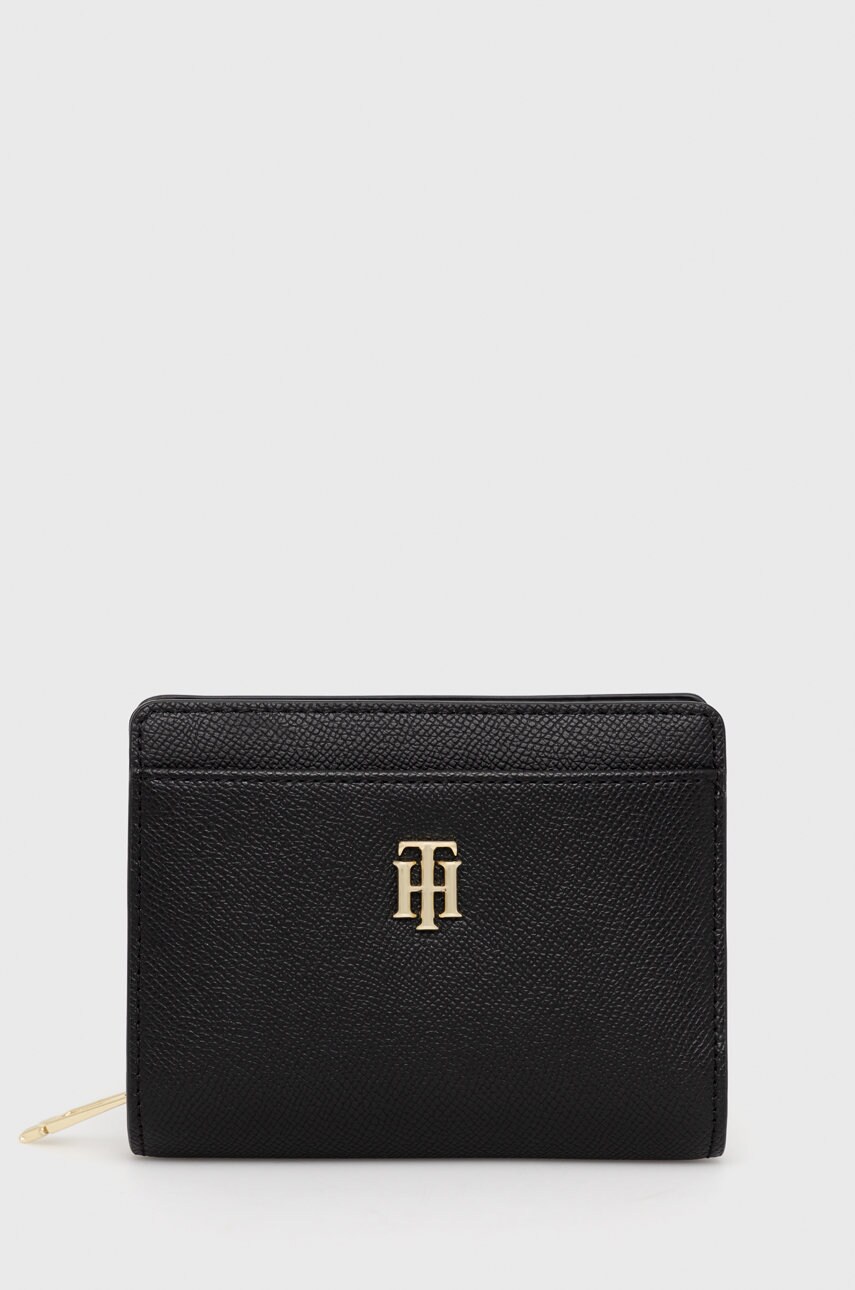 

Портфейл Tommy Hilfiger дамски в черно, Черен