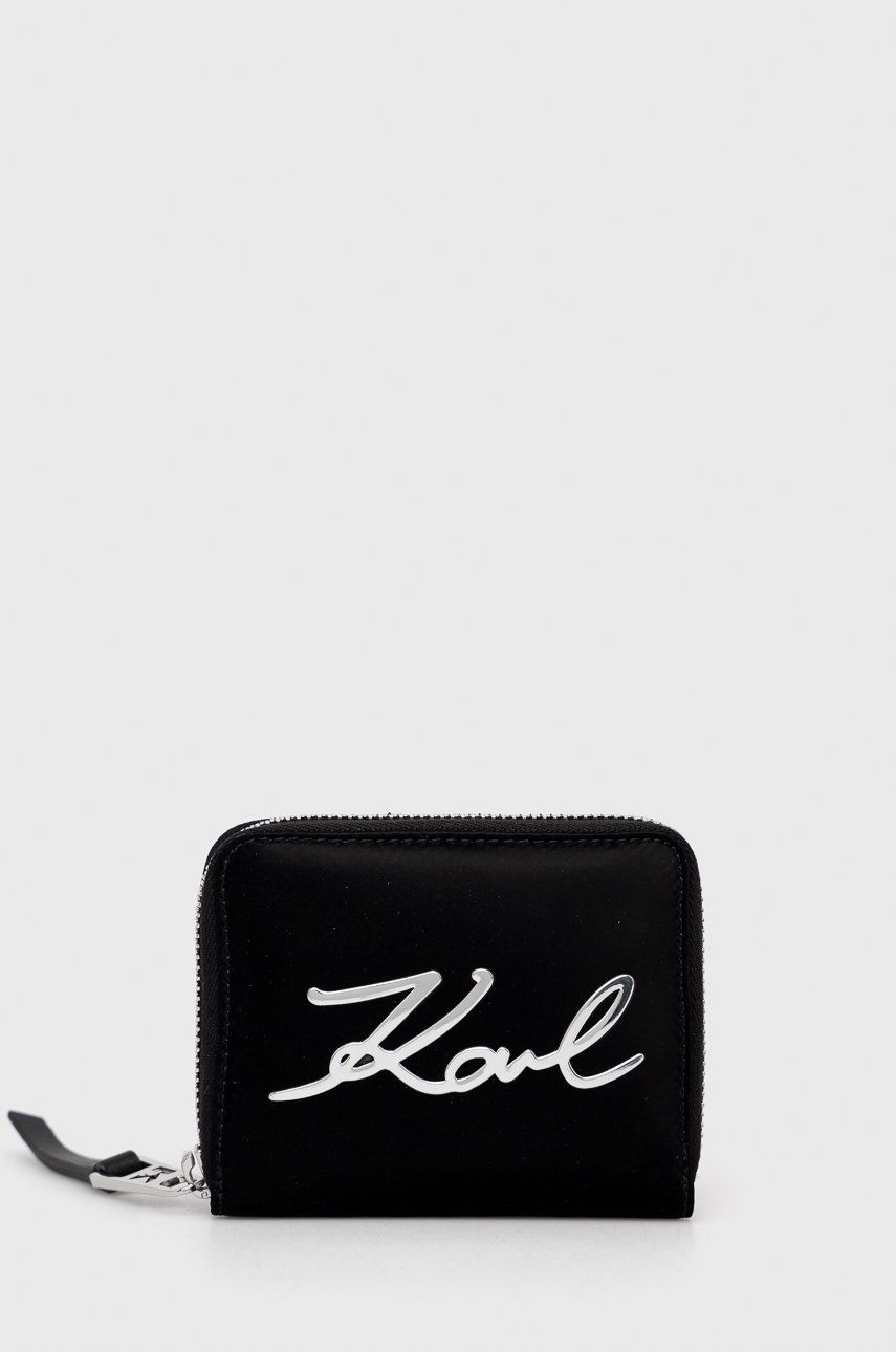 Karl Lagerfeld portofel femei, culoarea negru answear.ro