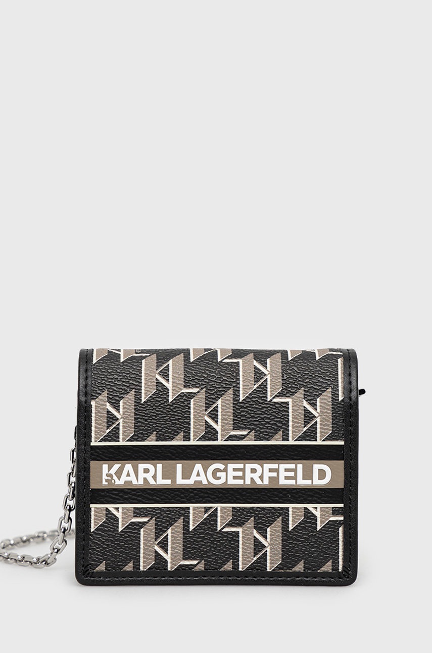 

Портфейл Karl Lagerfeld дамски в черно, Черен