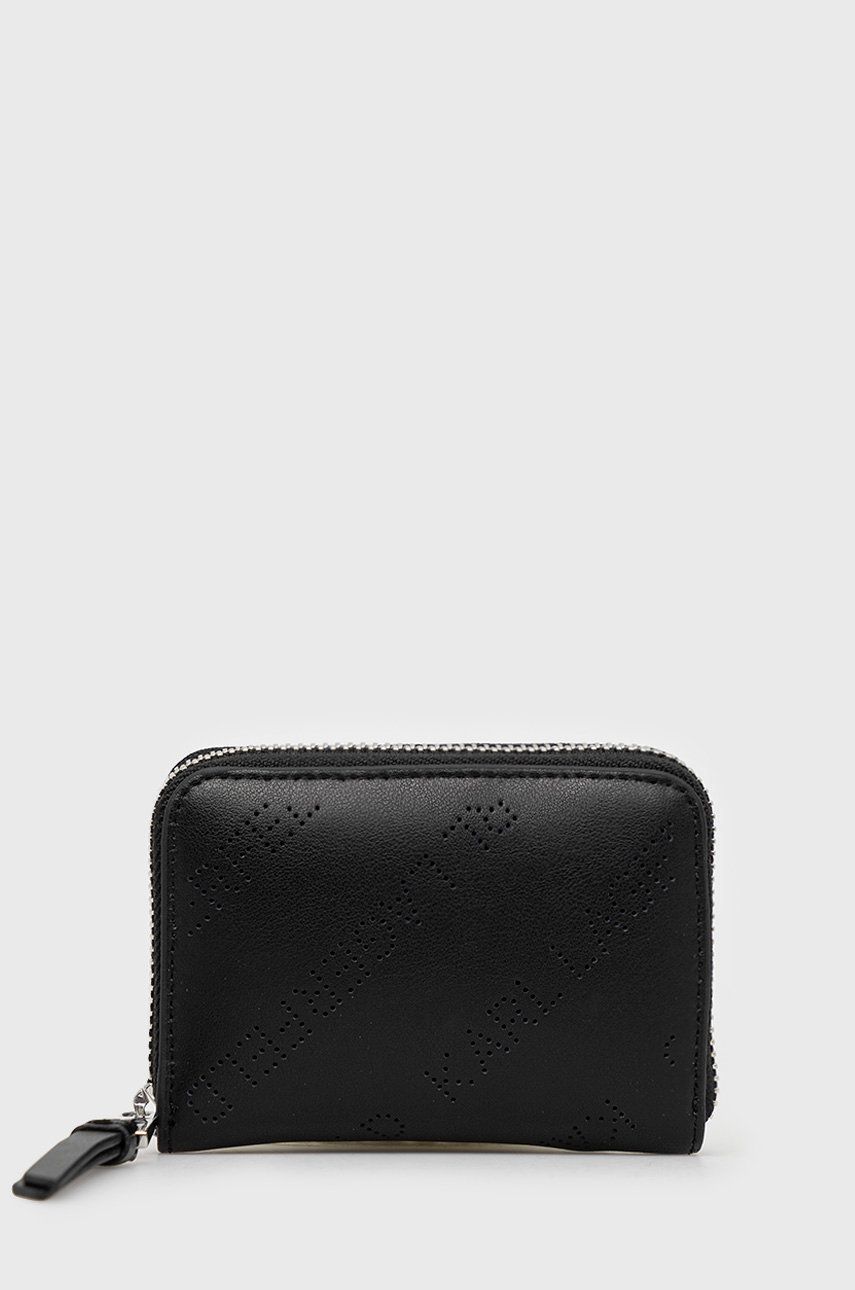 Karl Lagerfeld portofel de piele femei, culoarea negru answear.ro imagine noua