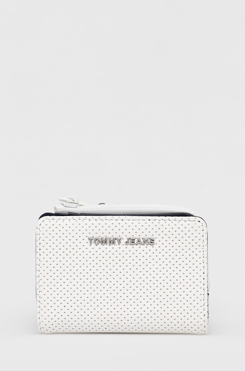 

Портфейл Tommy Jeans дамски в бяло, Бял