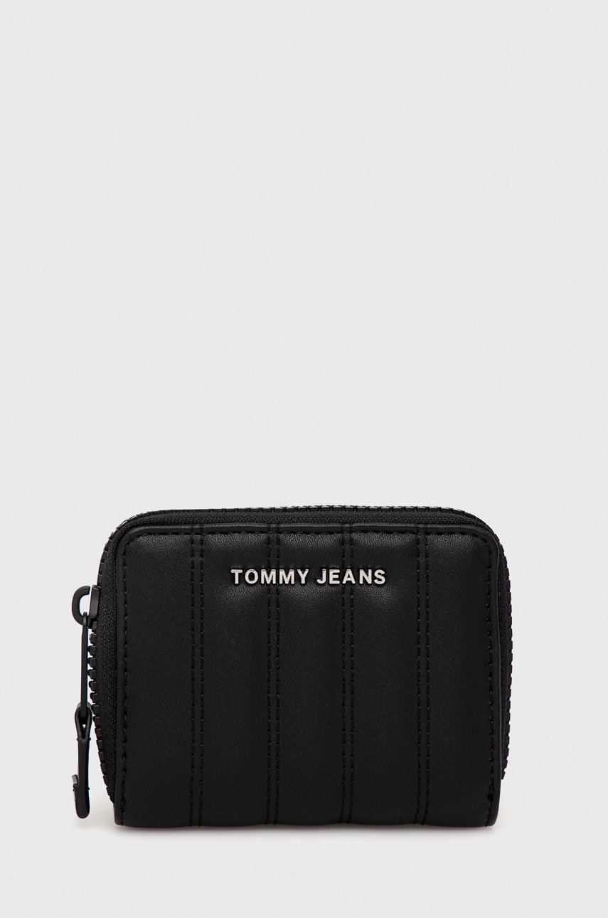 

Портфейл Tommy Hilfiger дамски в черно, Черен