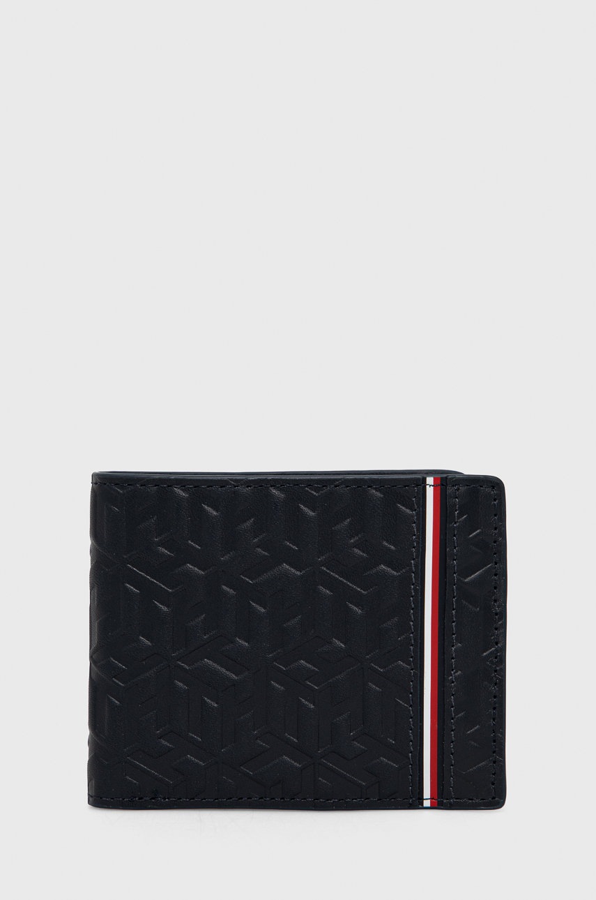 

Кожен портфейл Tommy Hilfiger мъжки в тъмносиньо, Тъмносин
