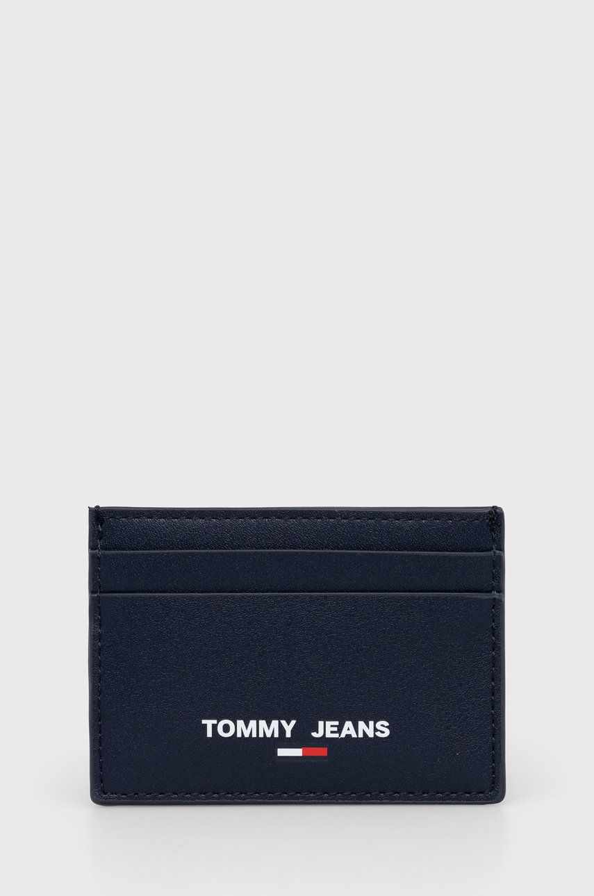 Tommy Jeans Portofel pentru carduri bărbați, culoarea albastru marin
