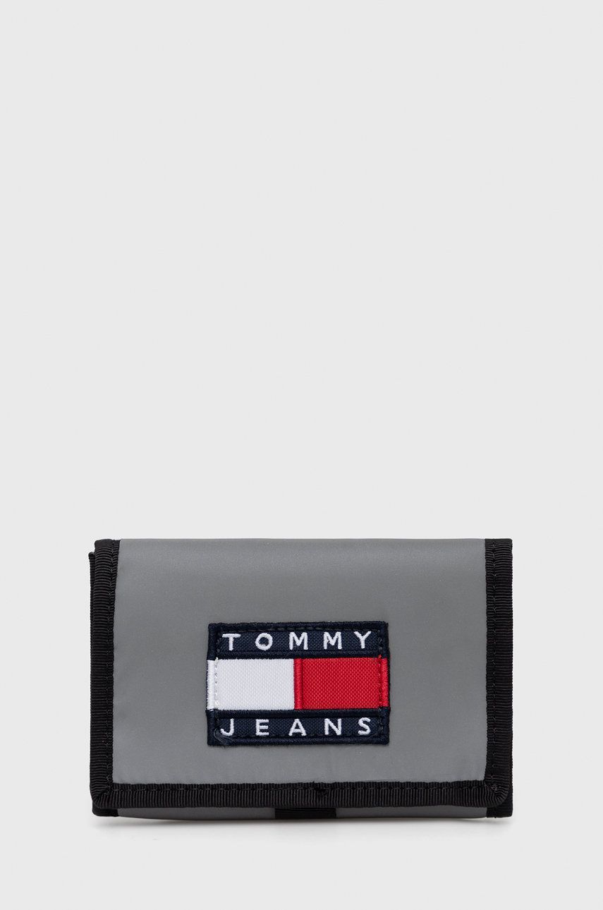 Tommy Jeans Portofel bărbați, culoarea gri answear.ro