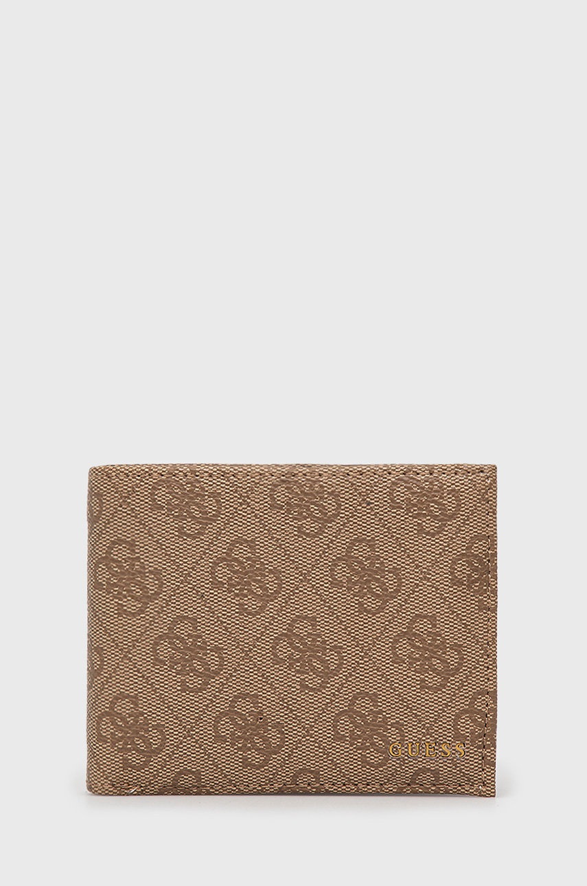 

Портфейл Guess мъжки в кафяво, Кафяв