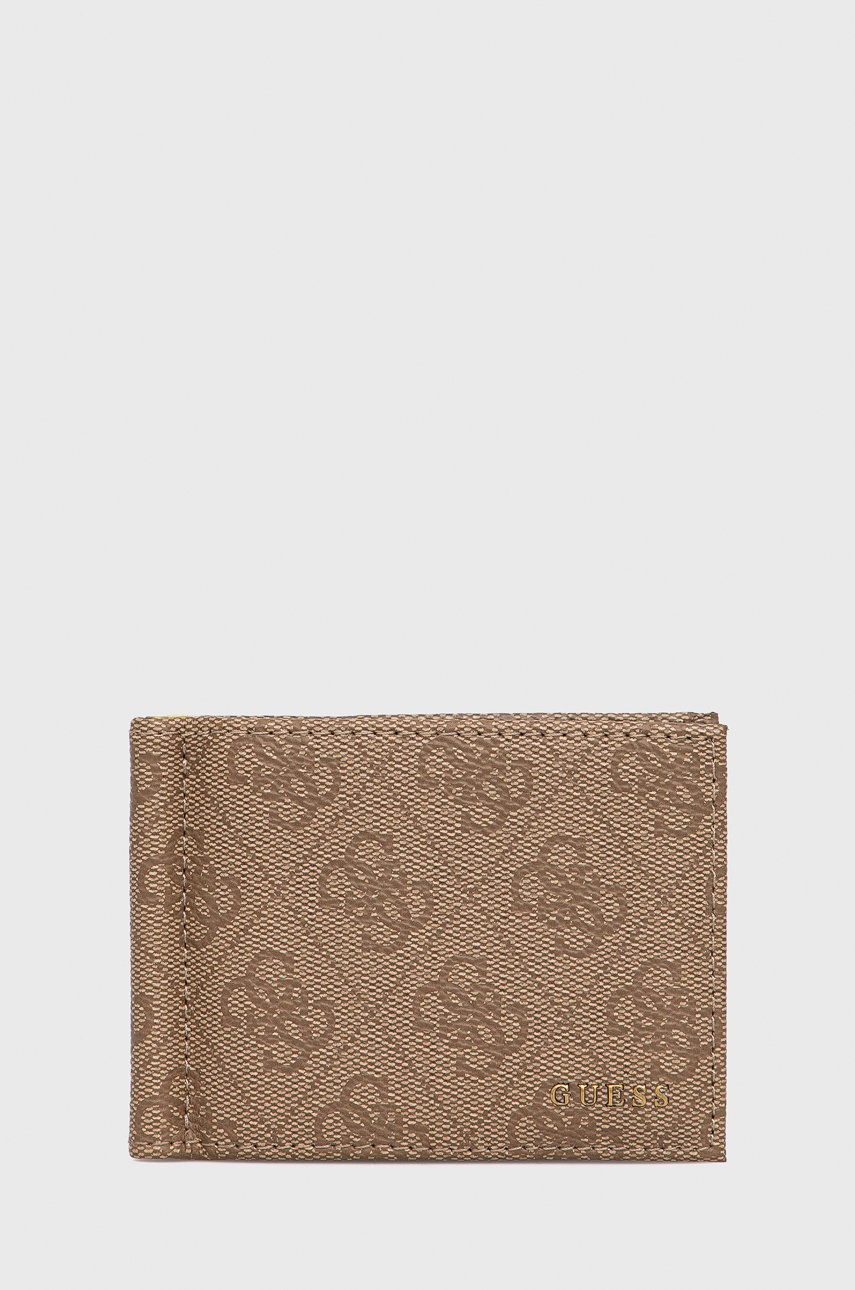 

Портфейл Guess мъжки в кафяво, Кафяв