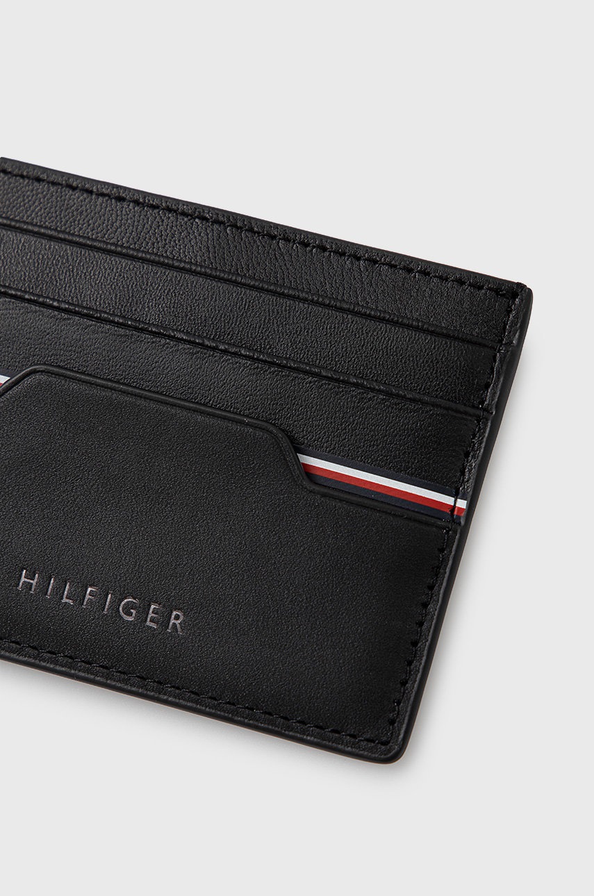 

Кожаный чехол на карты Tommy Hilfiger мужской цвет чёрный