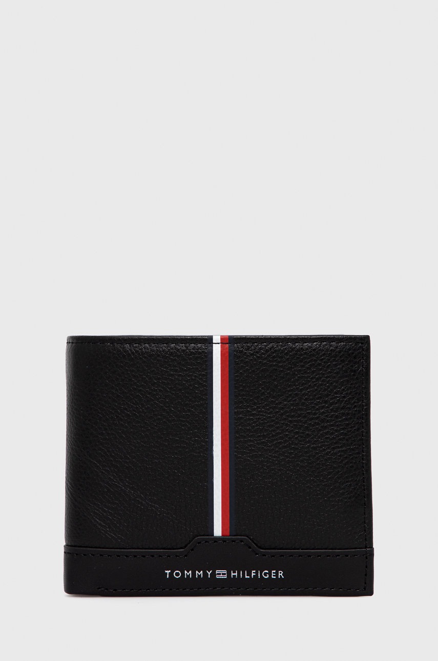

Портфейл Tommy Hilfiger мъжки в черно, Черен