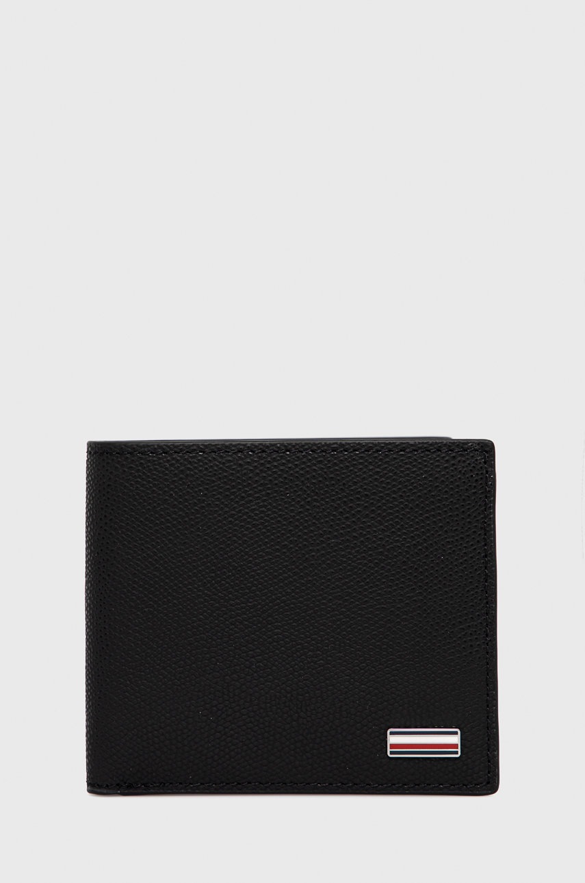 

Портфейл Tommy Hilfiger мъжки в черно, Черен