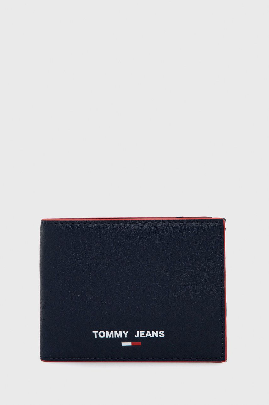 Tommy Jeans portofel barbati, culoarea albastru marin
