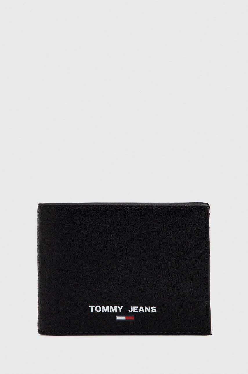 Tommy Jeans portofel barbati, culoarea negru ANSWEAR
