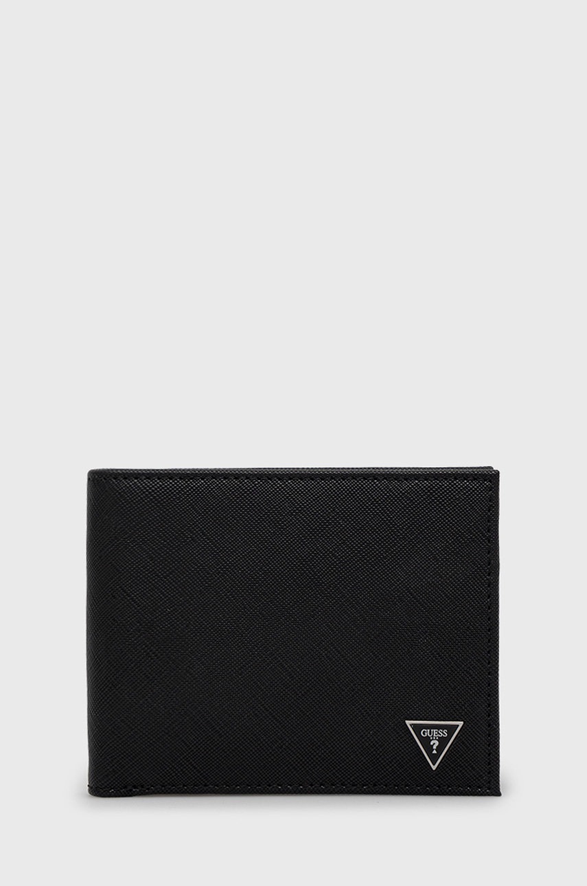 

Портфейл Guess мъжки в черно, Черен