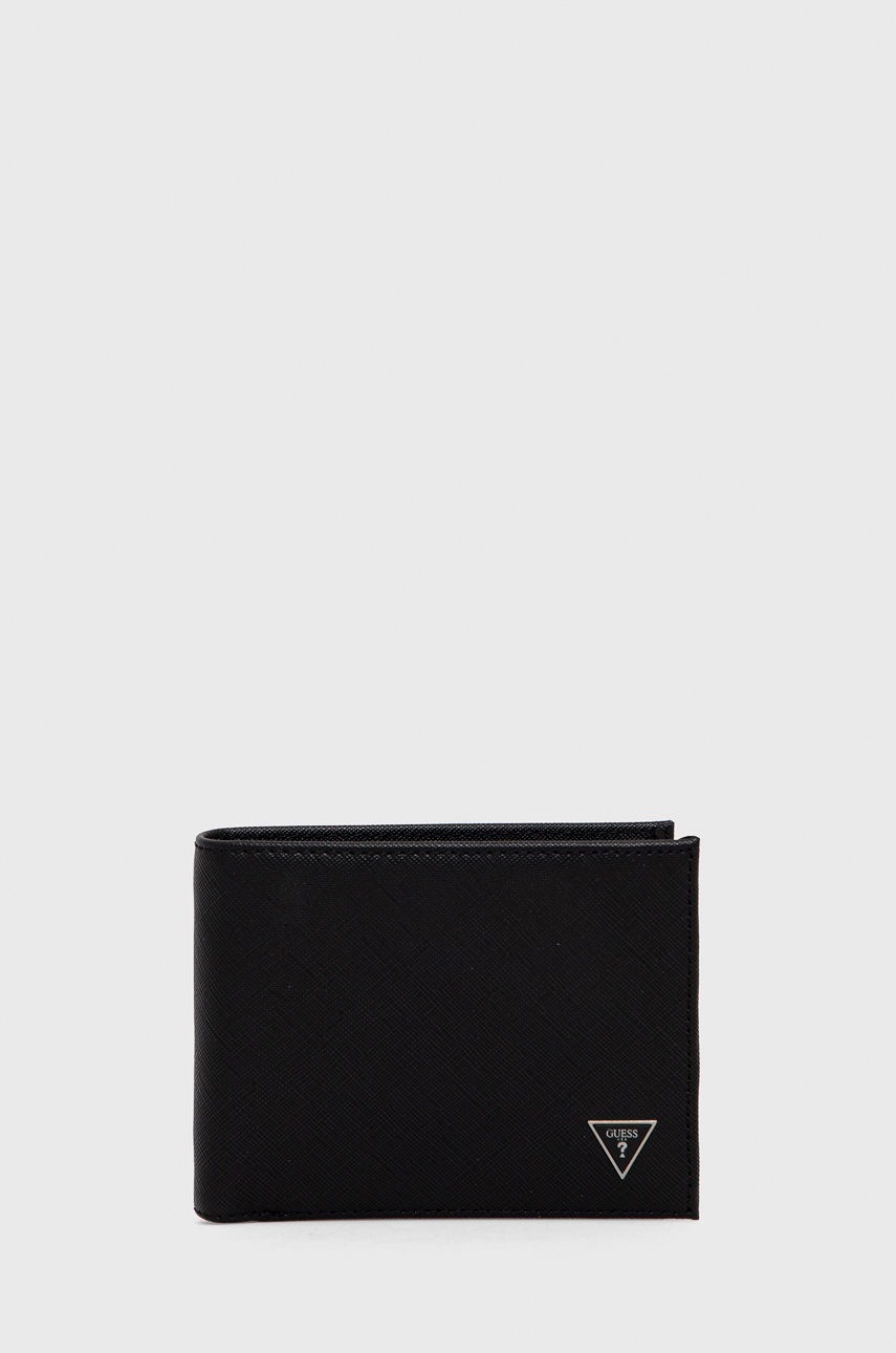 

Портфейл Guess мъжки в черно, Черен