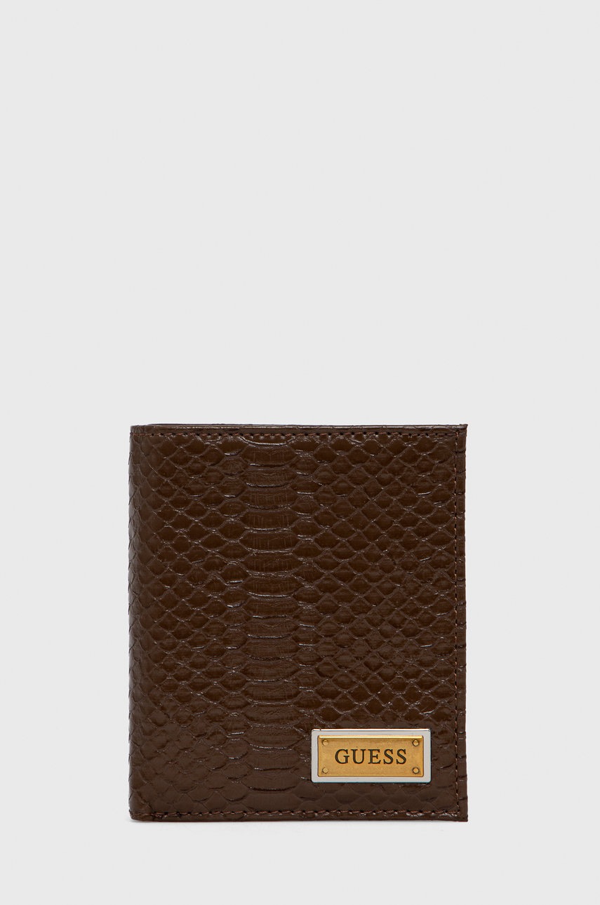 

Портфейл Guess мъжки в кафяво, Кафяв