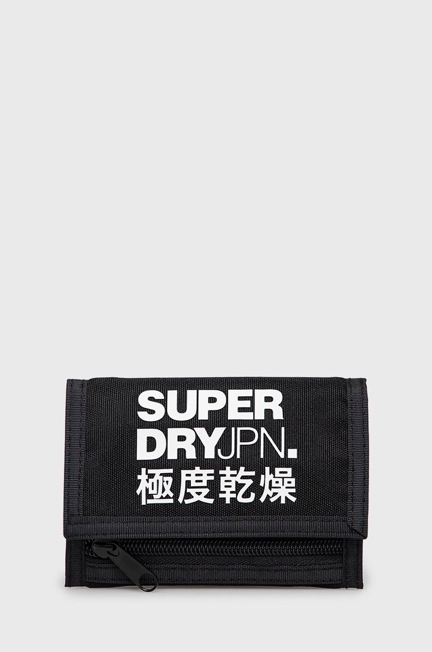Superdry portfel męski kolor czarny