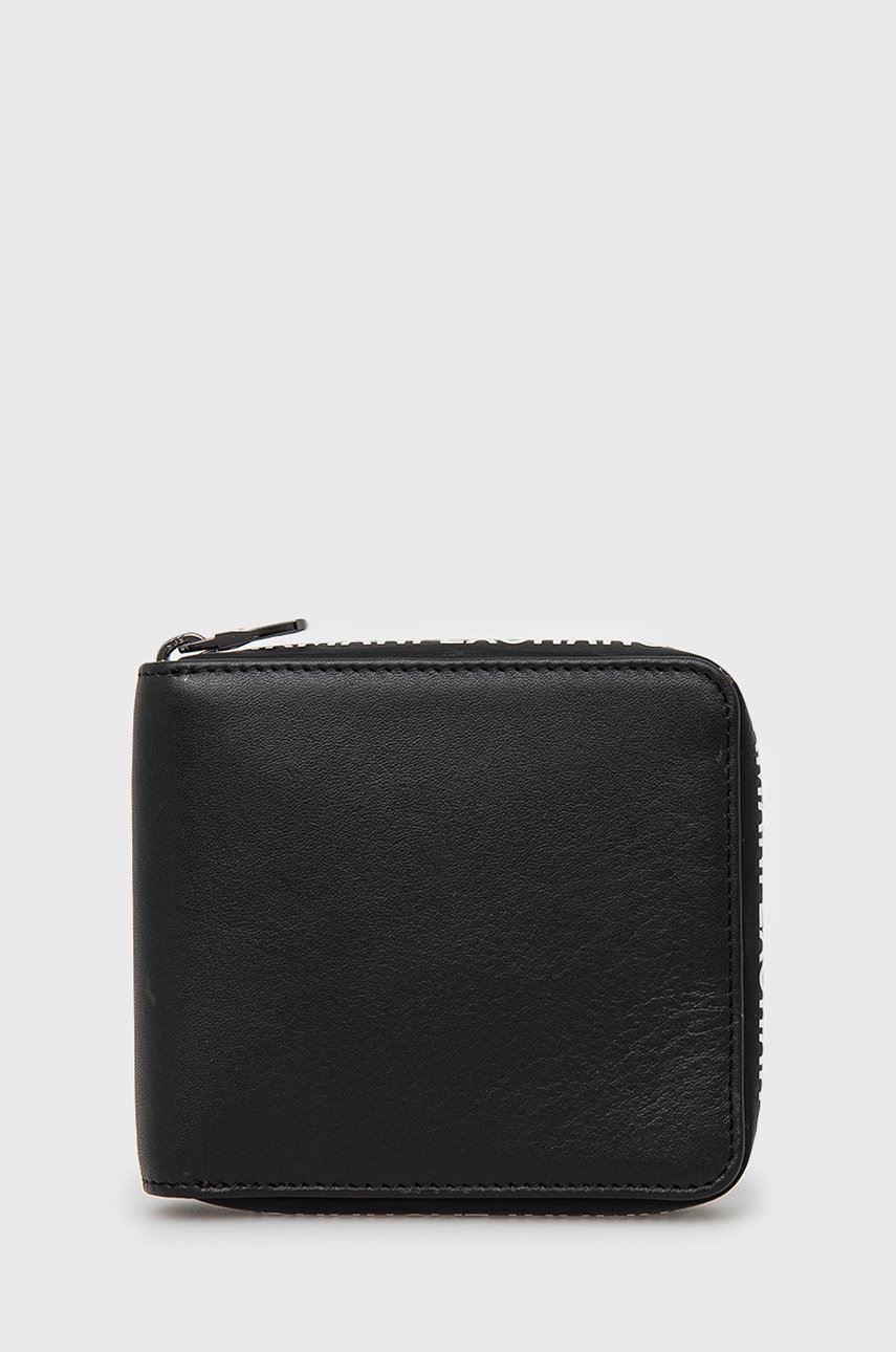 

Кожен портфейл Armani Exchange мъжки в черно, Черен