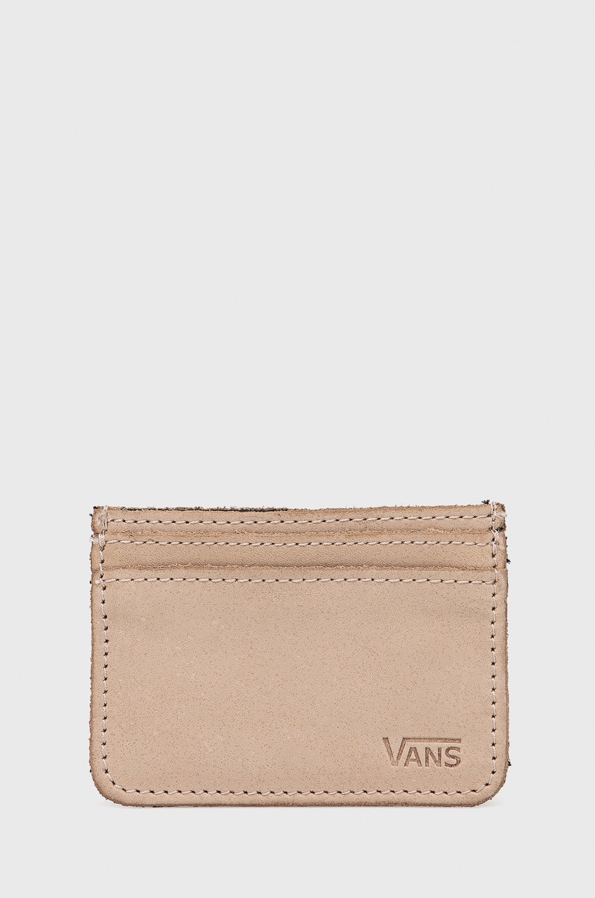 Vans carcasa din piele culoarea bej