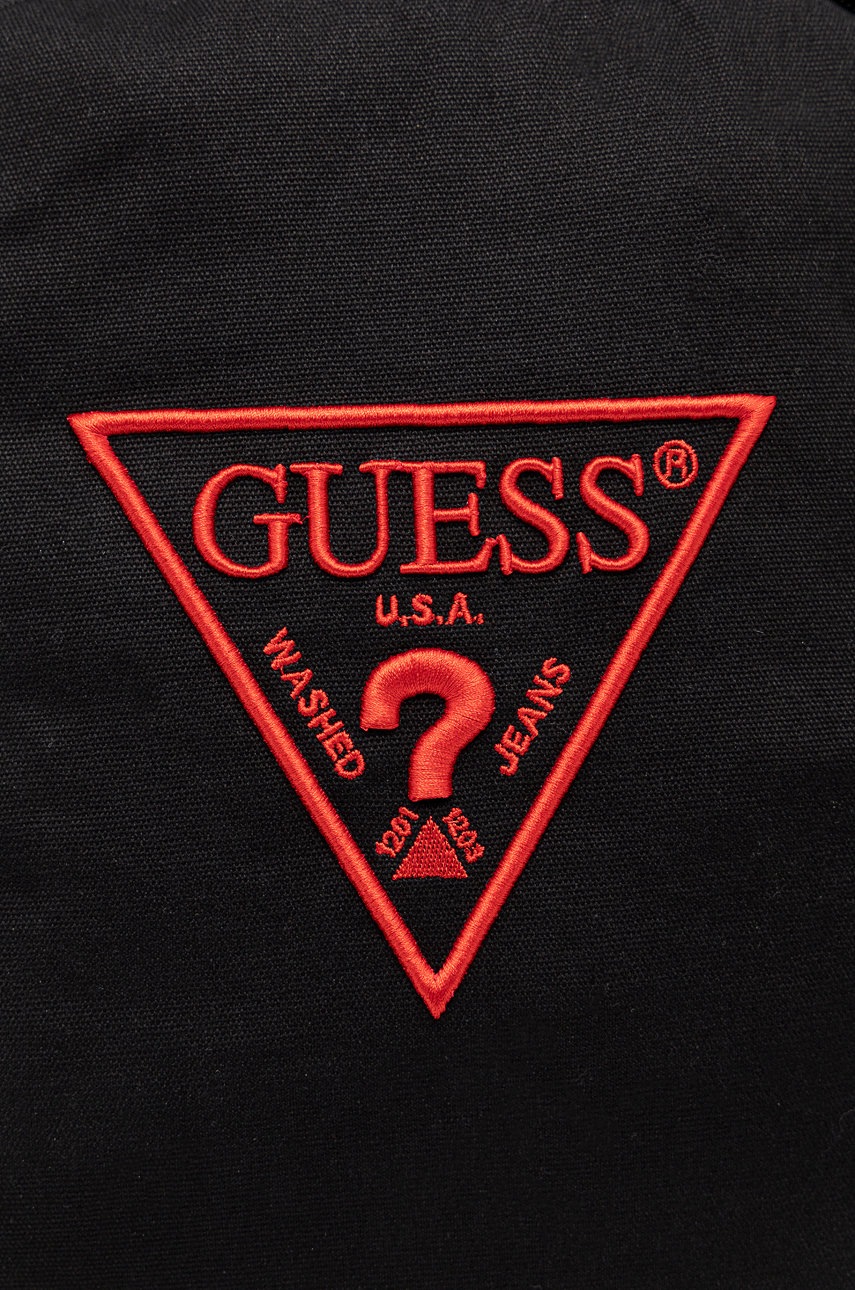 

Рюкзак Guess колір чорний великий з аплікацією
