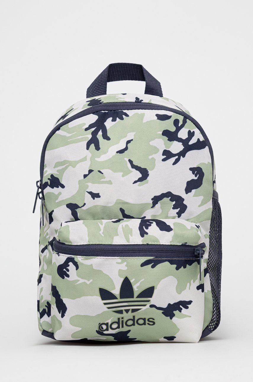 Adidas Originals plecak dziecięcy kolor zielony mały wzorzysty