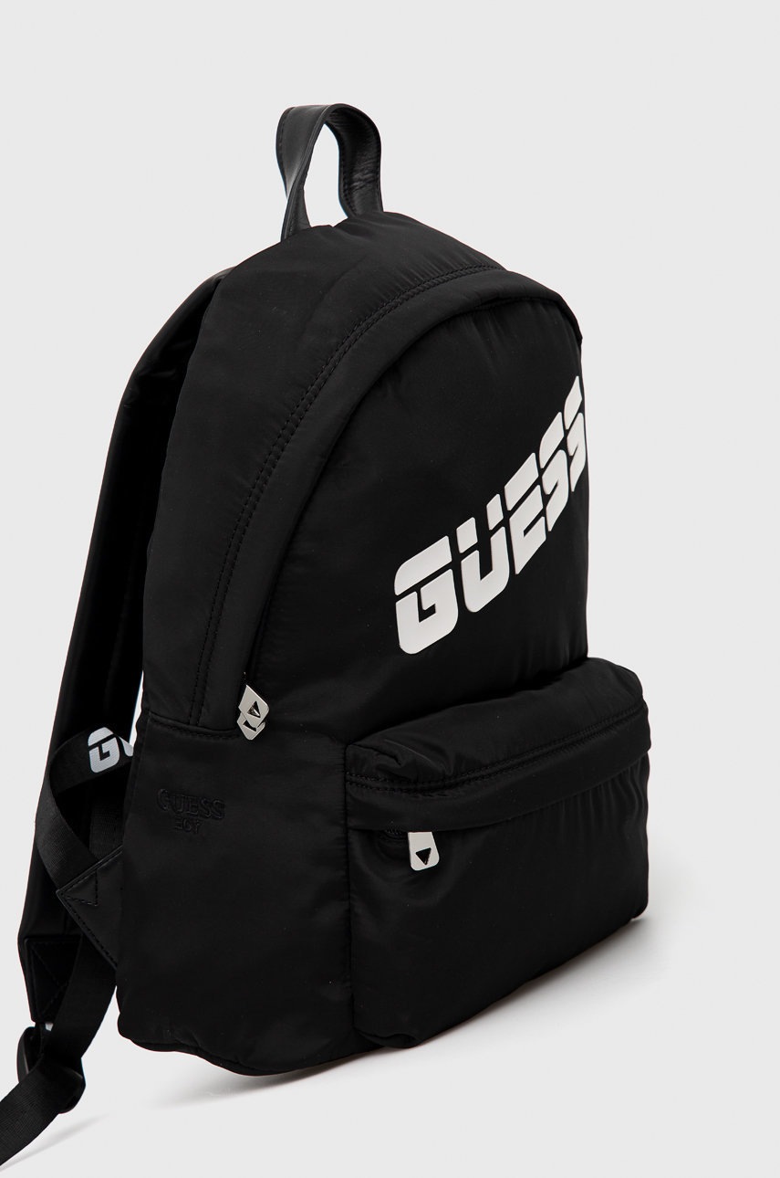 

Рюкзак Guess колір чорний великий з аплікацією