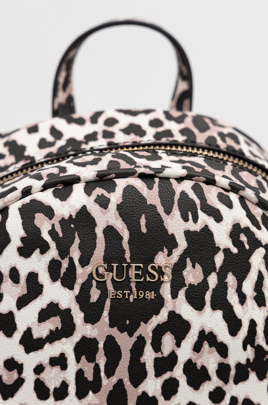 

Рюкзак Guess женский цвет розовый большой с узором