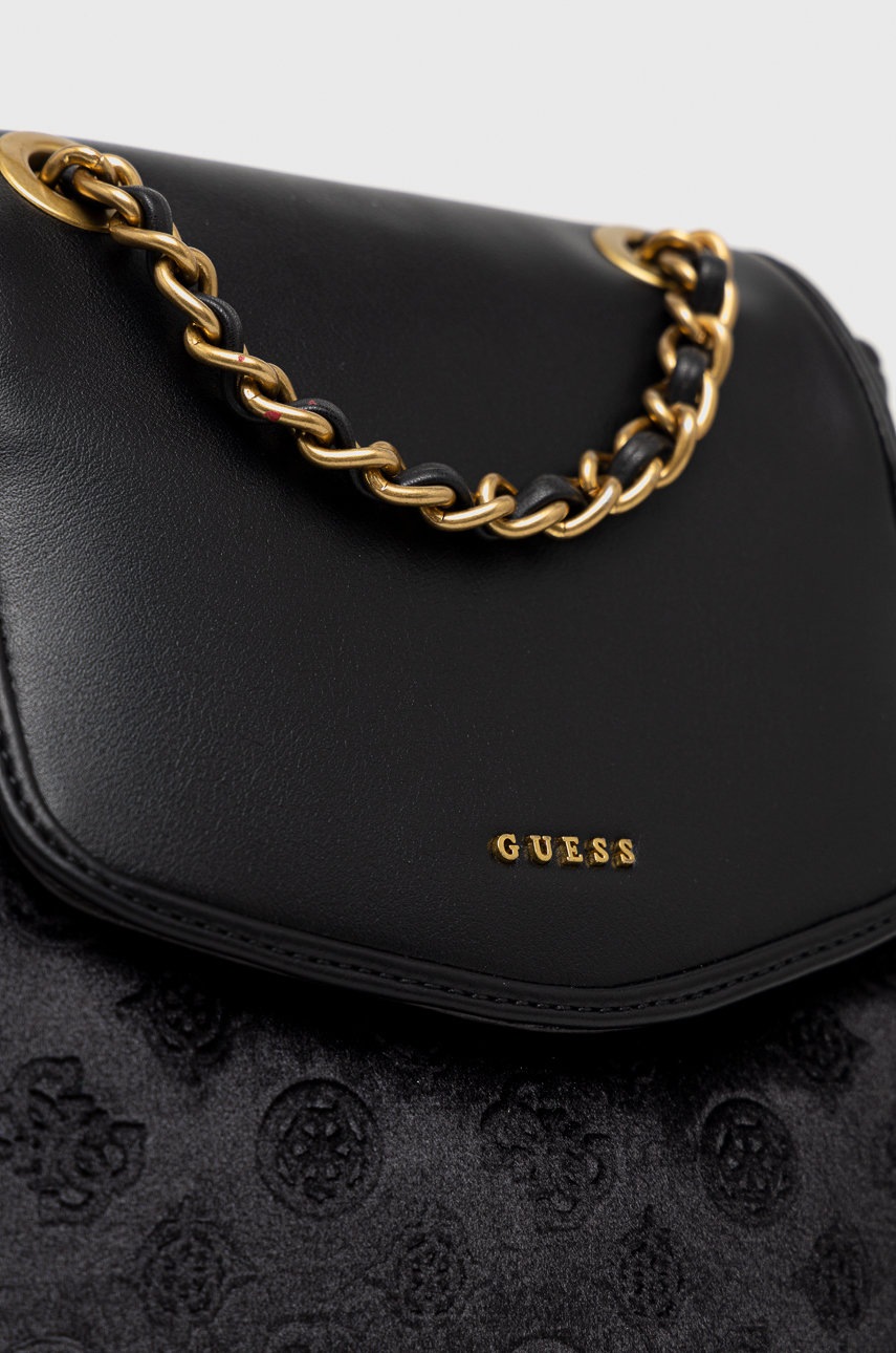 

Рюкзак Guess женский цвет чёрный маленький узорный