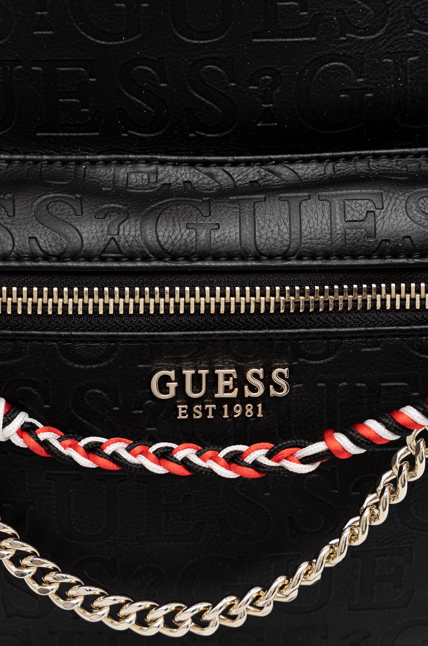 

Рюкзак Guess женский цвет чёрный большой гладкий