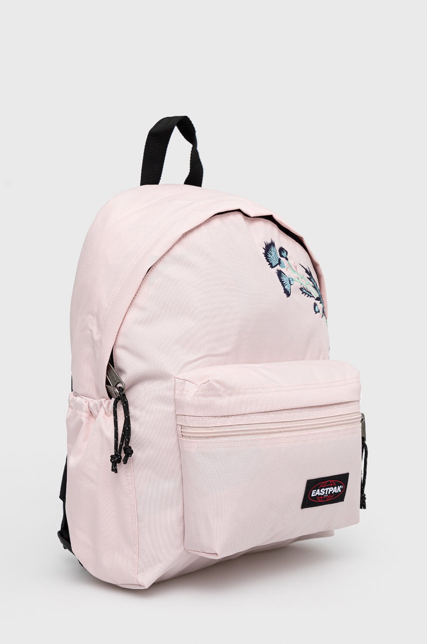 

Рюкзак Eastpak женский цвет розовый маленький с аппликацией