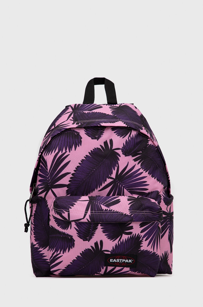

Раница Eastpak дамска в лилаво голям размер с десен, Виолетов