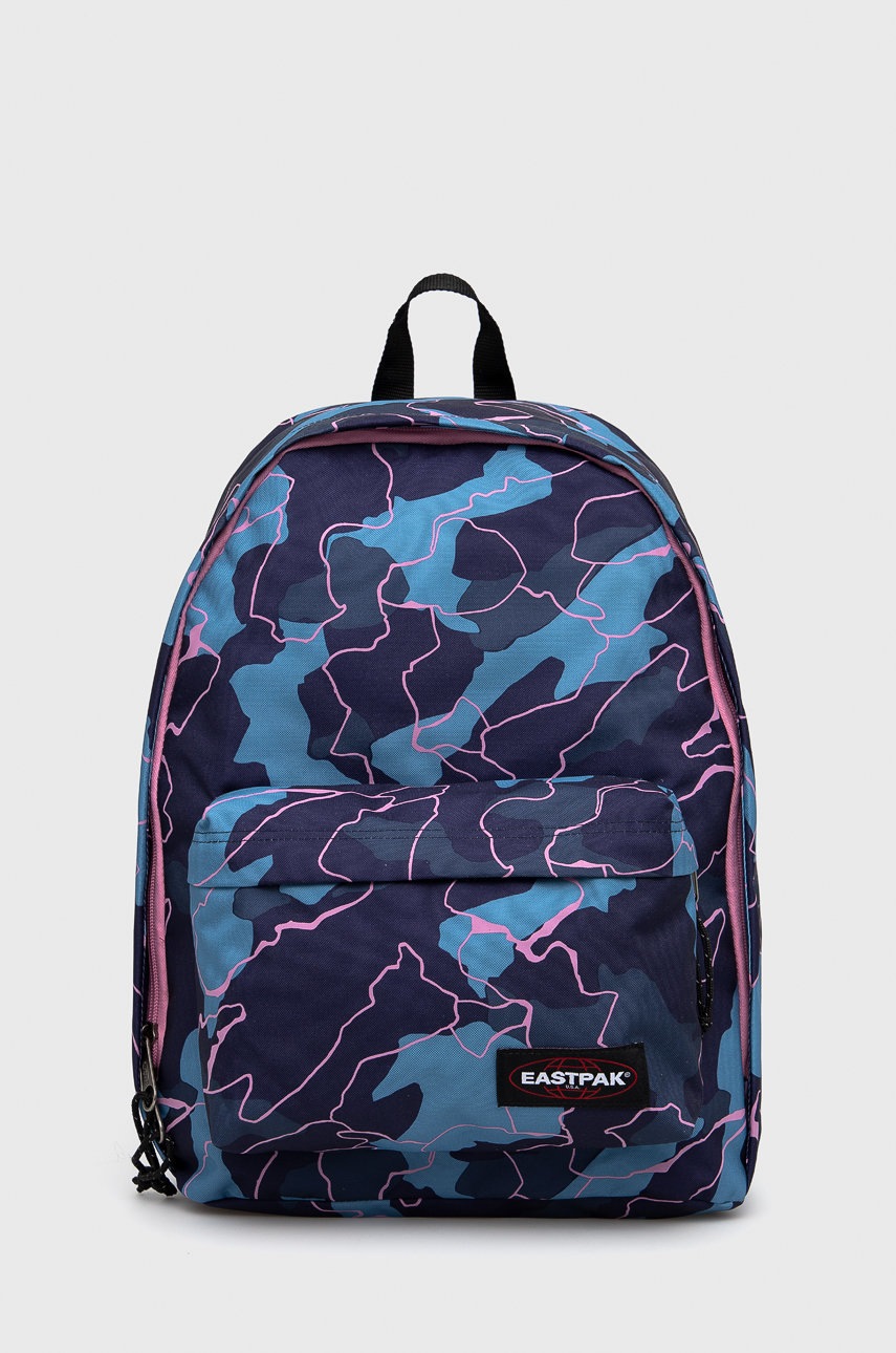 

Раница Eastpak дамска в тъмносиньо голям размер с десен, Тъмносин