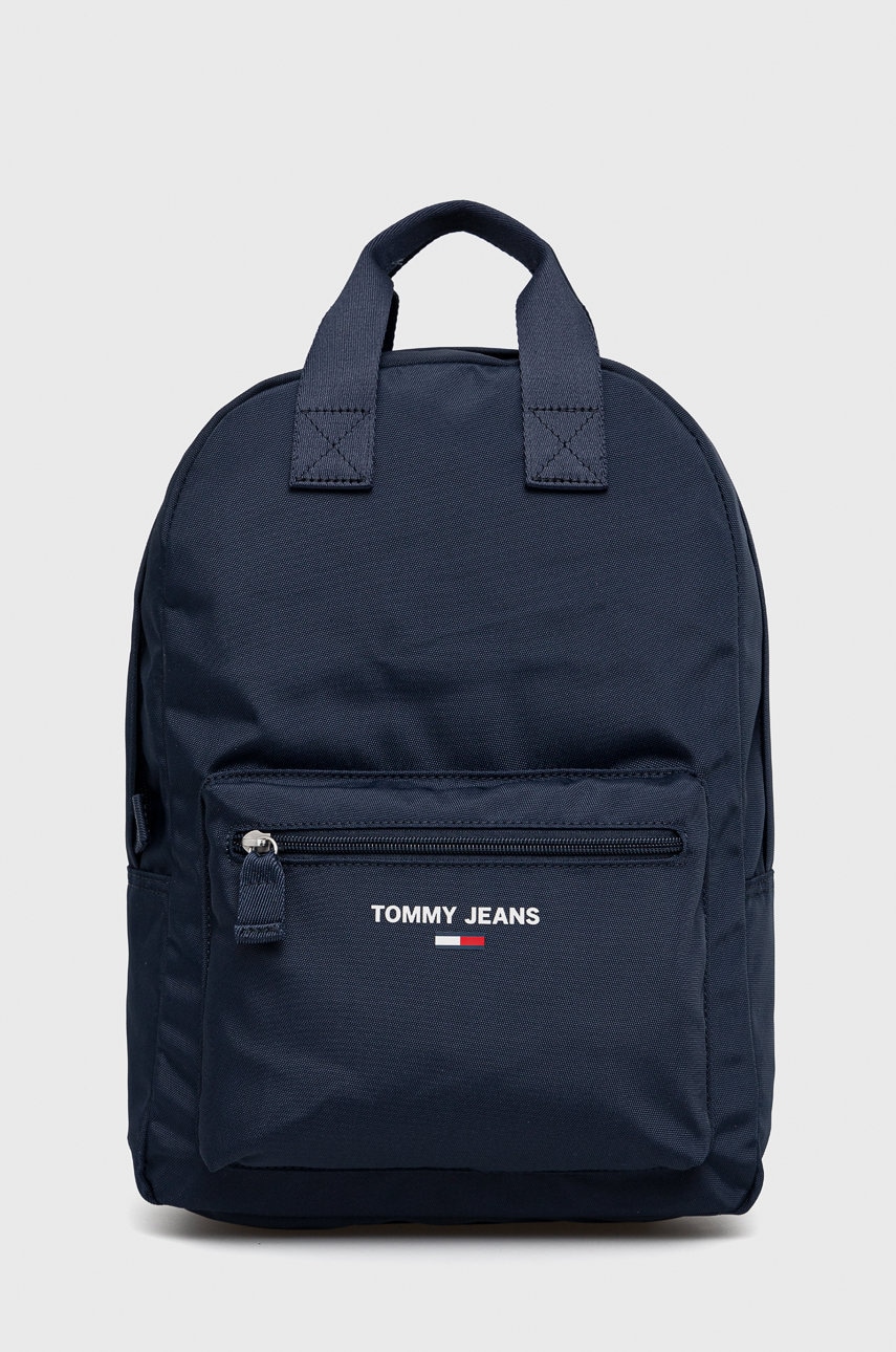 Tommy jeans rucsac femei, culoarea albastru marin, mare, neted