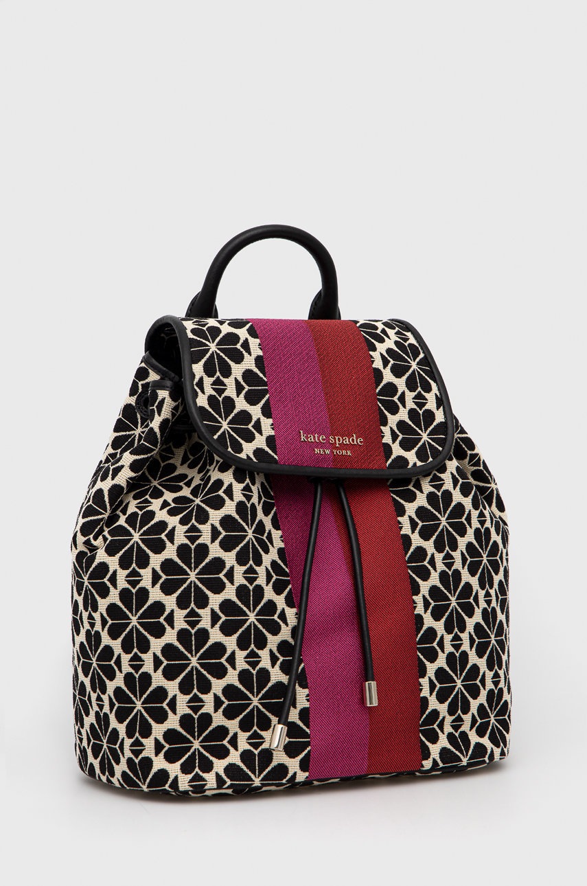 

Рюкзак Kate Spade женский цвет кремовый маленький с узором