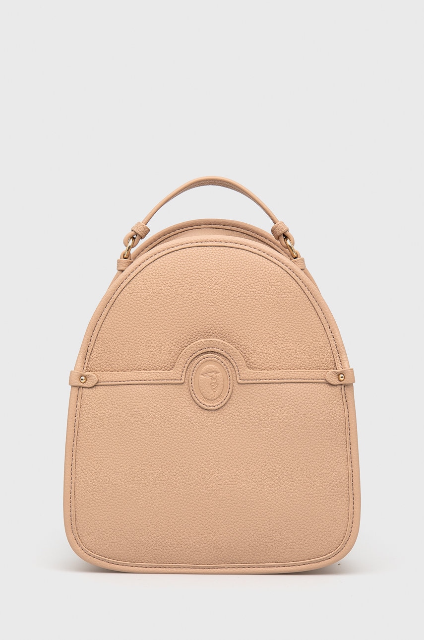 Trussardi rucsac femei, culoarea roz, mic, neted