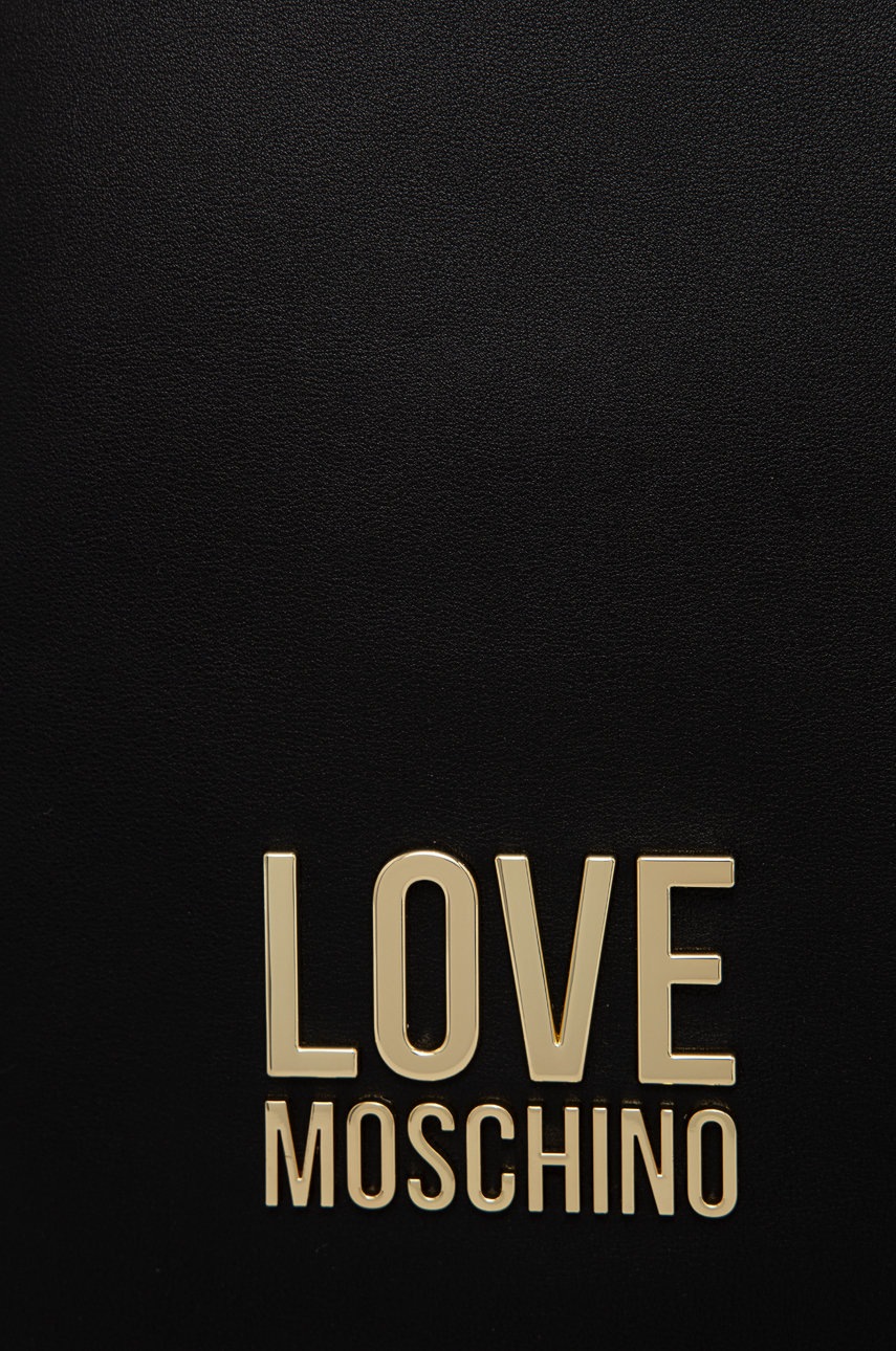 

Рюкзак Love Moschino жіночий колір чорний малий з аплікацією