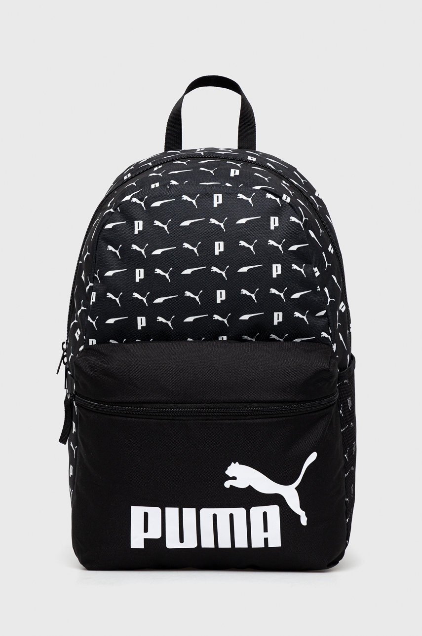 

Раница Puma 78046 дамски в черно голям размер с десен, Черен