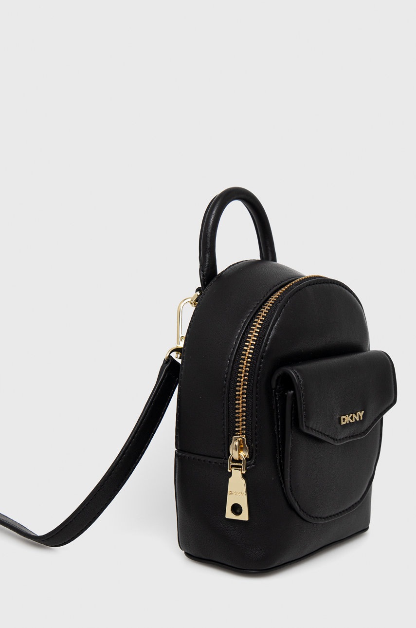 

Кожаная сумочка Dkny женский цвет чёрный