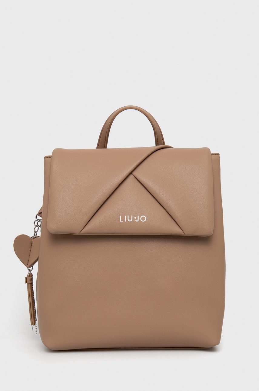 

Раница Liu Jo дамска в прозрачен цвят малък размер с изчистен дизайн, Бежов