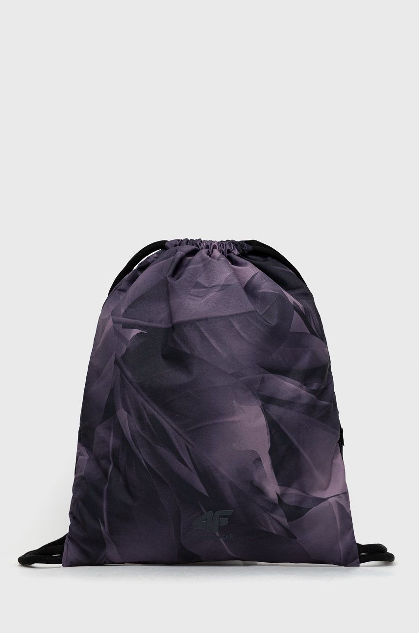 4F plecak kolor fioletowy wzorzysty